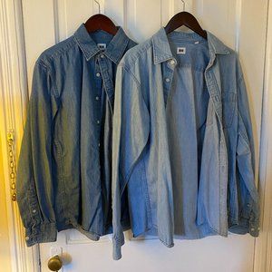 Uniqlo Men's Denim Shirts (small)